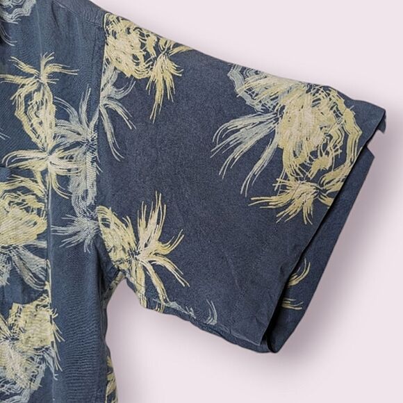 Ocean Pacific Menswear Washable Silk Blue Button Down Shirt Sleeve Shirt  M - Picture 2 of 10